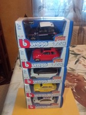 Bellissimo lotto di nr. 5 macchinine in metallo, modelli Fiat 500 Scala 1/43