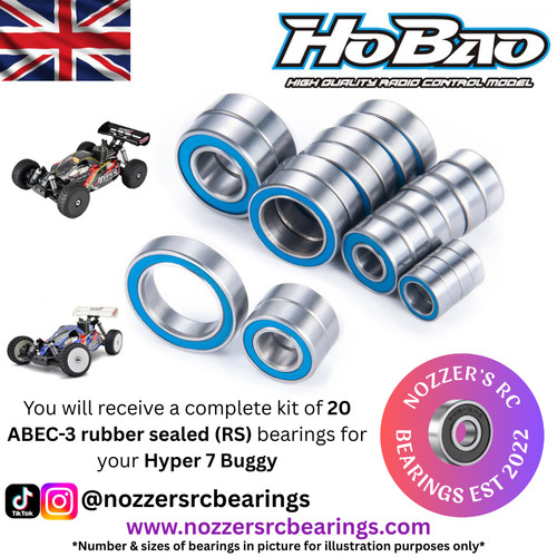 Kit cuscinetti completo hobao - cuscinetti,
