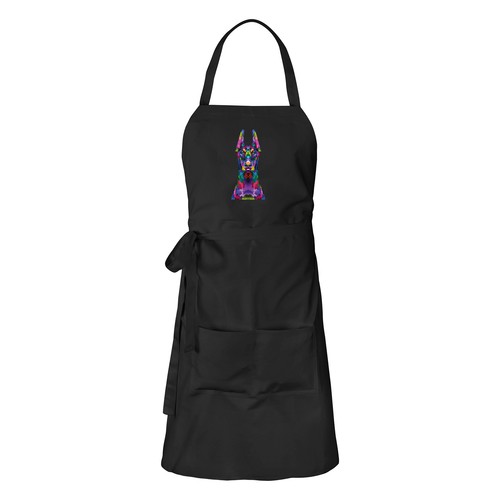 Grembiule doberman colorful - grembiule,