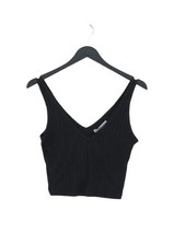 Abercrombie & Fitch T-Shirt Donna S Nera 100% Altro Senza Maniche Basic