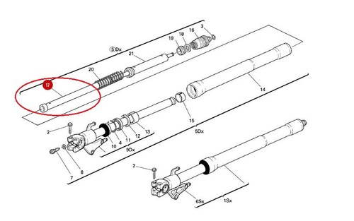 Tubo ammortizzatore anteriore - ammortizzatore,