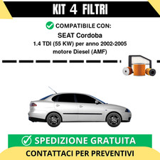 Kit 4 Filtri Tagliando per