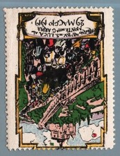 EI0353 Poster Francobollo Italia - Bologna 1919 - Ritorno la Madonna al Santuario