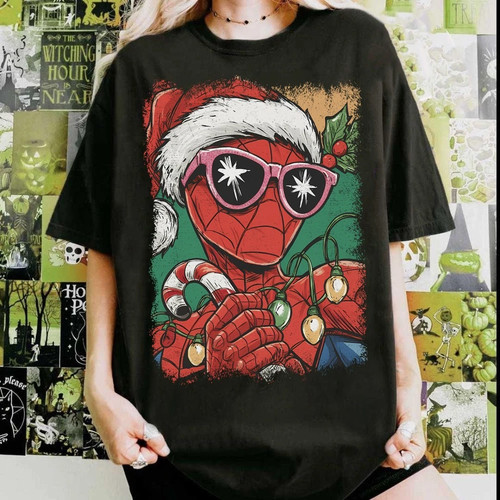 Maglietta spider man natale - maglietta,