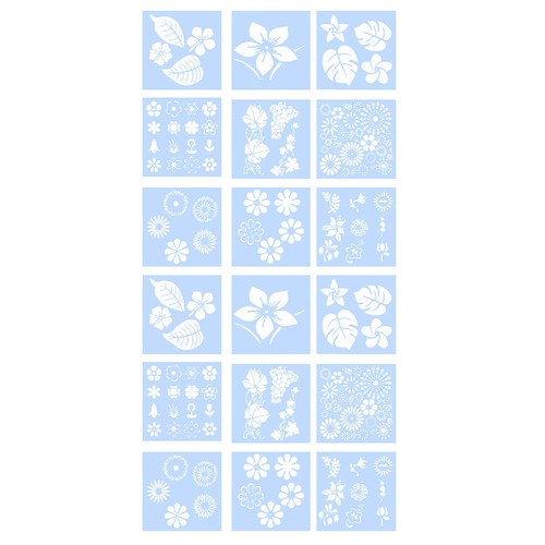 Pcs stencil per fiori - pcs,