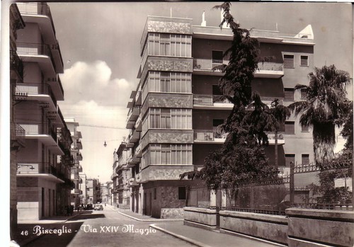 Bisceglie viaggiata 1957 - b/n,
