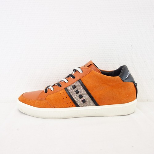 Leather crown sneaker - leather,