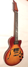Chitarra 12 Corde Semi Acustica Elettrica Les Paul Sunburst Humbuckers - B STOCK