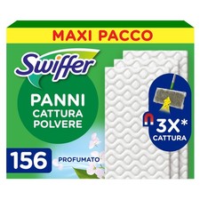 Swiffer Panni Cattura Polvere 156 Panni Microfibra Dry Cattura Polvere e Sporco