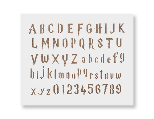 Stencil lettere harry potter - potter,
