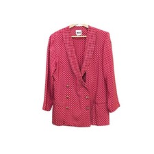 Vintage Leslie Fay Red Double
