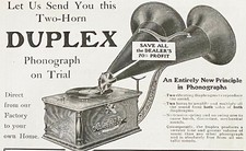1906 DUPLEX PHONOGRAPH Two