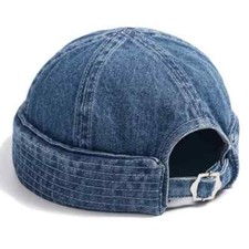 Berretto melone vintage denim