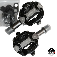 Pedali bici GRAVEL MTB BRN Jet  CNC MTB Titanio anodizzato su cuscinetti