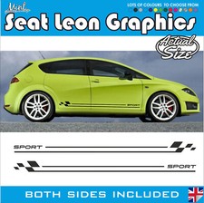 Adesivi decalcomanie Seat Leon strisce laterali FR Cupra Ibiza grafica 003