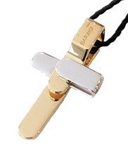 BARAKA Croce in oro bianco e