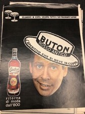 Pubblicità d'epoca reclame stampa pubblicitaria pagina intera Buton Rosso Antico