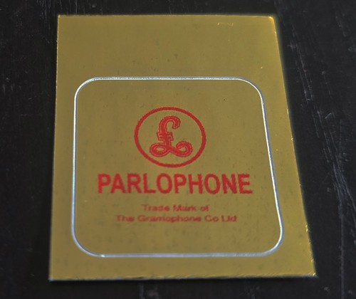 Parlophone gold sticker - gold,