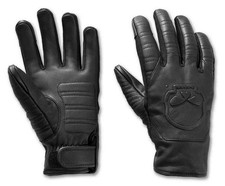 Guanti da equitazione Harley-Davidson® da uomo Willie G Skull in pelle grafica 97109-25VM