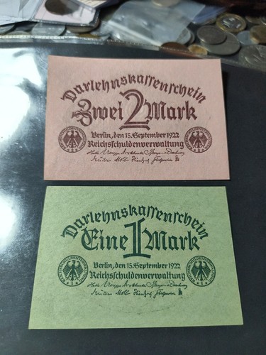 Coppia banconote germania 1922 - germania,