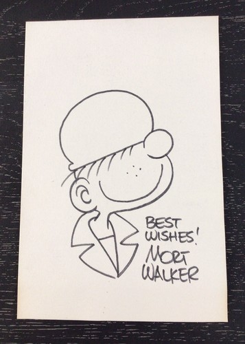 Mort walker schizzo originale - schizzo,