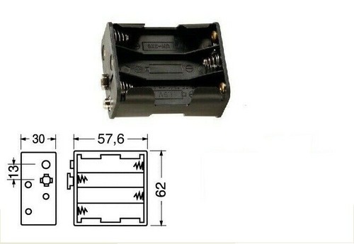 1pz contenitore per pile - per,
