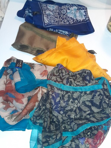 Sciarpe cinzia fiori vintage - sciarpe,
