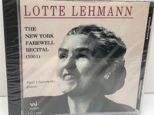 Unopened lotte lehmann the - lehmann,