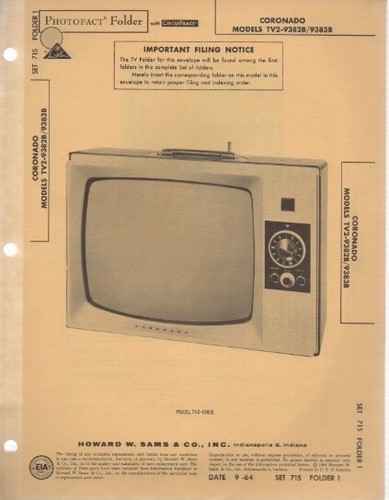 1964 coronado tv2 9382b 9383b - coronado, tv2-9382b
