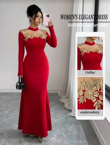 Vestito donna rosso elegante - vestito,