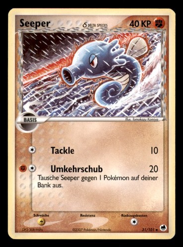 Carta pokémon seeper - pokémon,