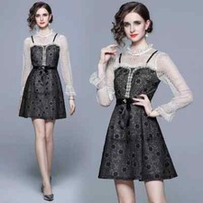 Vestito Abito Donna Corto Raso