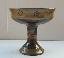 Faenza o Fantoni ? particolare alzatina / centrotavola in ceramica firmata 