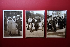 Tre Fotografie Originali Alta Moda Abiti Hall Des Grands Regionaux Parigi 1914