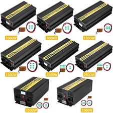 VEVOR Inverter Onda Sinusoidale Pura Invertitore 12V DC a 230V AC 1000W - 3500W