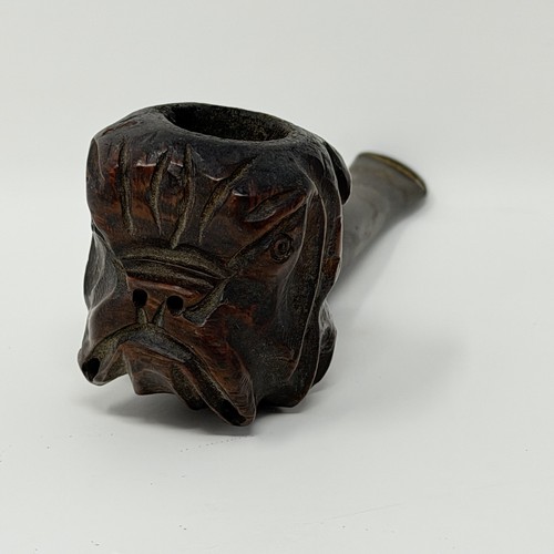 Pipa vintage intagliata mano - a,