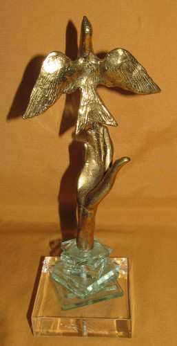Scultura moderna colomba posa - scultura,