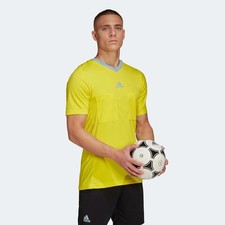 Adidas Referee 22 maglia calcio uomo taglia small giallo brillante HF5970 nuova