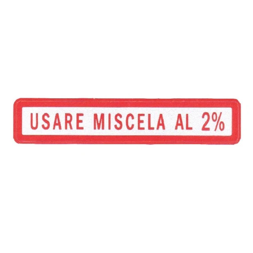Etichetta scritta rossa tappo