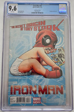 IRON MAN #9 CGC 9.6 GRADED 2013 MARVEL NOW COMICS LAND DEADPOOL VARIANTE COPERTINA!