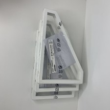 (3) STAFFE MENSOLA IKEA EKBY LERBERG metallo bianco 11" nuove sigillate fuori produzione