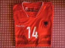 Maglia calcio originale, squadra nazionale Albania, marca Macron