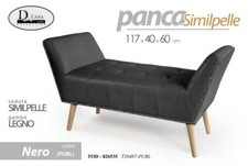PANCA NERA ECOPELLE CLASSICA
