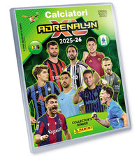 RACCOGLITORE + 100 CARD PANINI Calciatori 2025-26 Adrenalyn XL NUOVE E DIVERSE