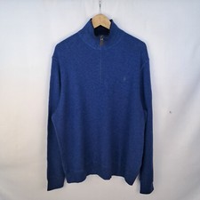Maglione Polo Ralph Lauren in puro cashmere blu taglia XL da uomo