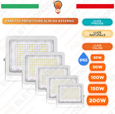FARO LED DA ESTERNO FARETTO PROFESSIONALE 30W 50W 100W 150W 200W Watt SLIM IP65
