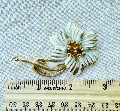 Spilla vintage lester verde - spilla,