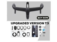 Manubrio flessione integrato full carbon bici da strada 360 -380mm con distanziali di montaggio