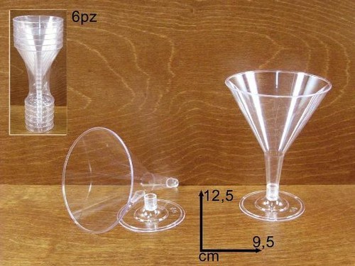 Bicchieri cocktail plastica - bicchieri,