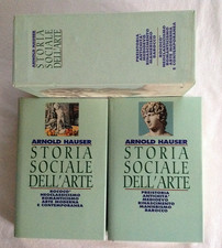 STORIA SOCIALE DELL'ARTE ARNOLD HAUSER  COFANETTO DUE VOLUMI CDE 1996